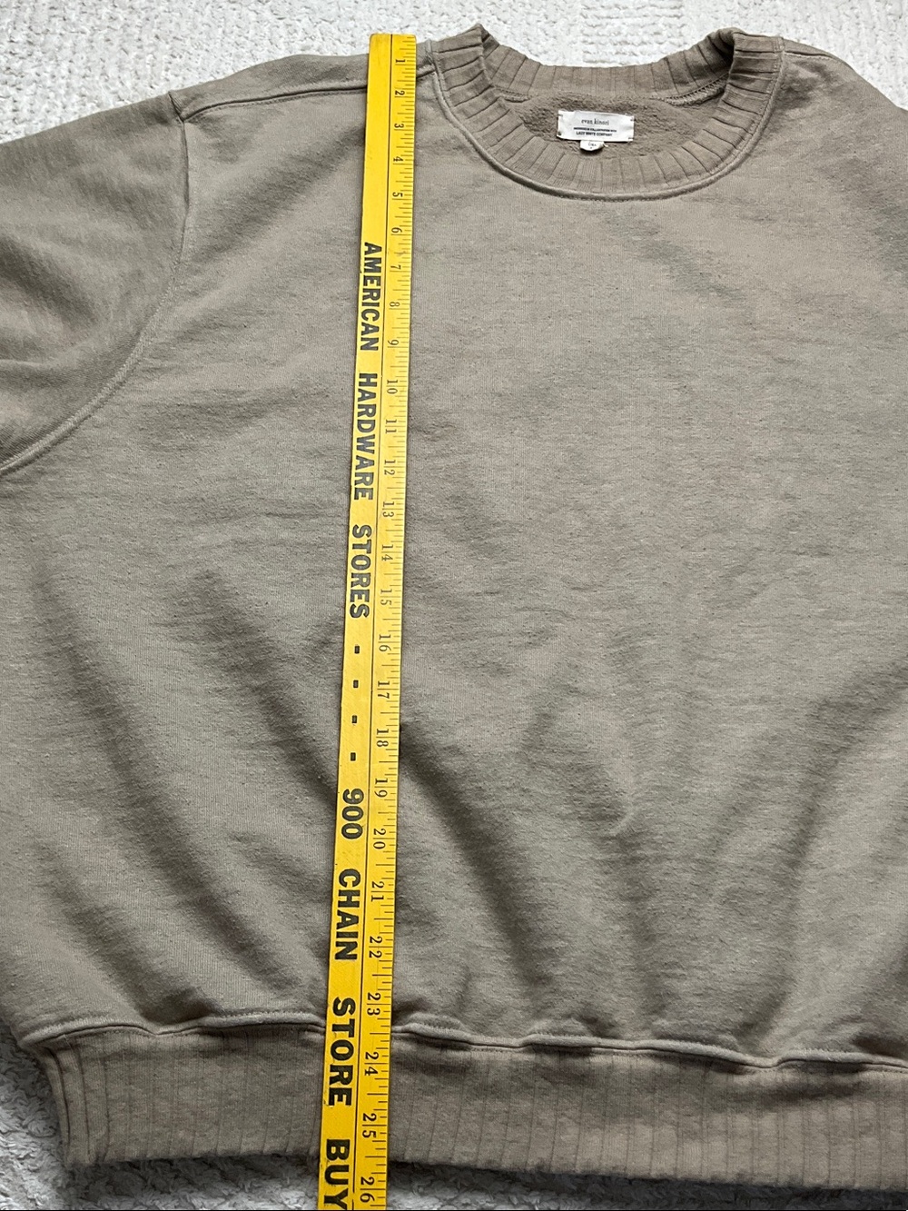 evan kinori colab with Lady White Company Crewneck Sweatshirt Clay Color Size XL - Picture 6 of 16